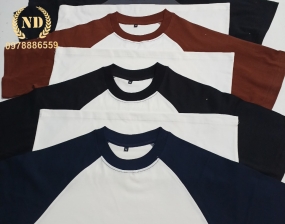 ÁO THUN CỔ TRÒN 2 MÀU